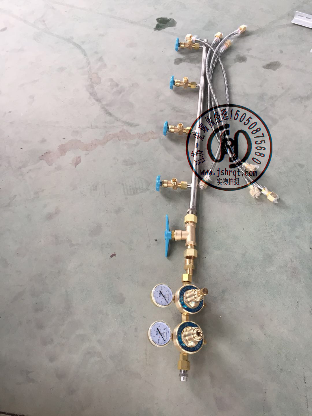 4瓶組單側氧氮氬匯流排